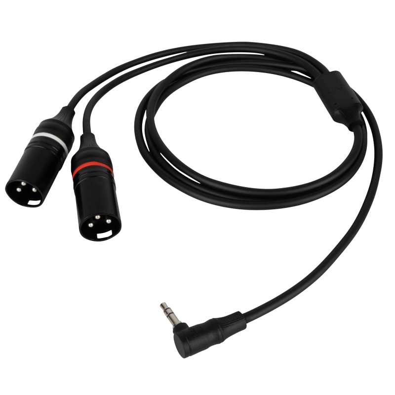 FL118 - male stereo right-angled mini-jack to 2 XLR/M 3P 1.5 m