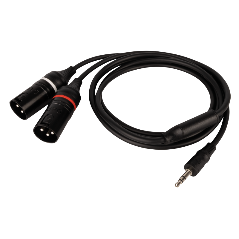 FL120 - male stereo mini-jack to 2 XLR/M 3P 1.5 m