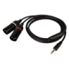 FL120 - male stereo mini-jack to 2 XLR/M 3P 1.5 m