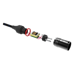 FL117 - Male Stereo 90° Mini-Jack to 2 Galvanically Isolated XLR/M 3P 0.75 m