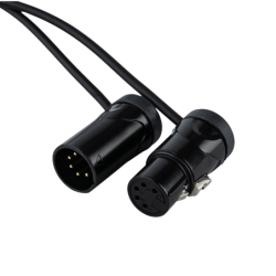 FLX18 - bal. XLR/M 5P to XLR/F 5P Patch Cable 0.60 m