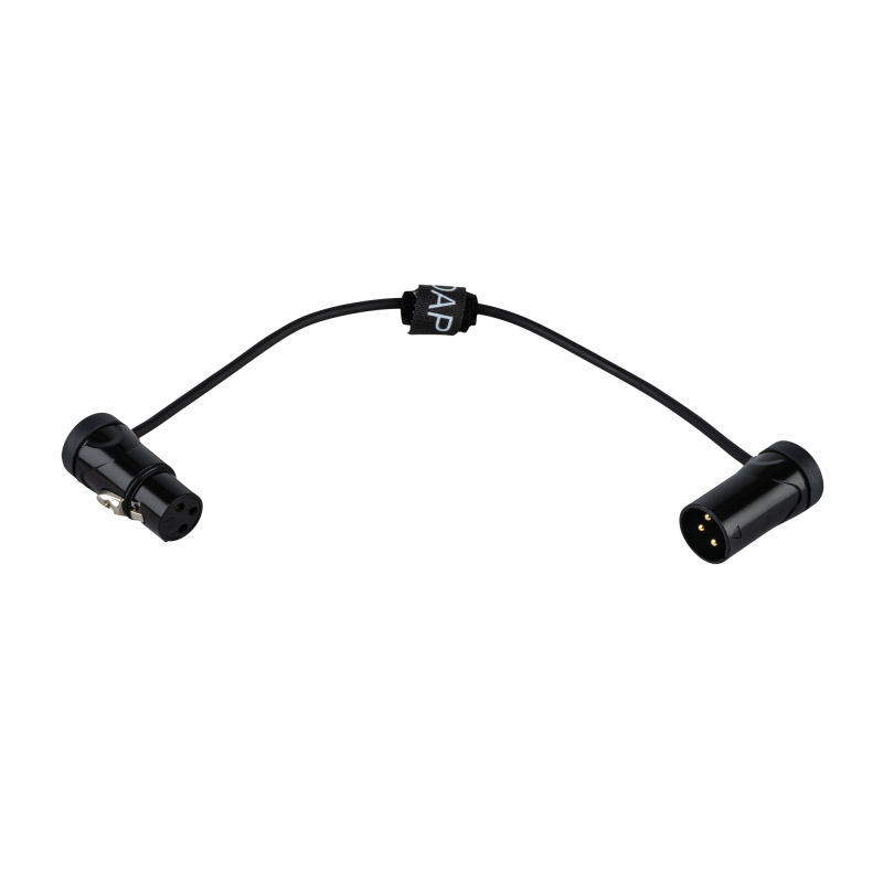 FLX19 - bal. XLR/M 3P to XLR/F 3P Patch Cable 0.30 m