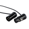 FLX19 - bal. XLR/M 3P to XLR/F 3P Patch Cable 0.90 m