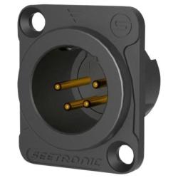 XLR 4P Chassis - male