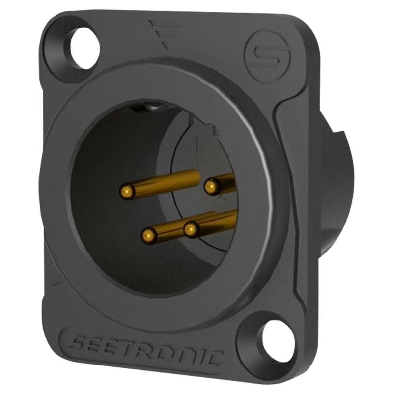 XLR 4P Chassis - male