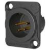 XLR 4P Chassis - male