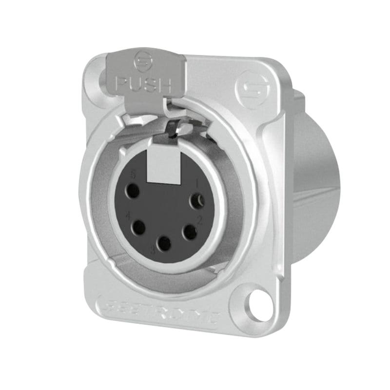 XLR 5P Chassis - female