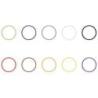 Seetronic Ringen voor Seetronic H-serie XLR-stekkers Set van 10 - geel