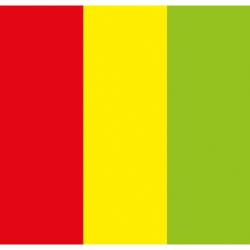 Showgear Handheld Confettikanon Pro 80 cm, rood/geel/groen, brandvertragend en biologisch afbreekbaar