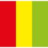 Showgear Handheld Confettikanon Pro 80 cm, rood/geel/groen, brandvertragend en biologisch afbreekbaar
