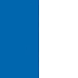 Showgear Handheld Confettikanon Pro 80 cm, blauw/wit, brandvertragend en biologisch afbreekbaar