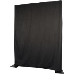 Wentex Pipe&Drape Curtain-Gordijn Molton 300 gram per m2 zwart B 330cm x H 250cm - ongeplooid