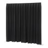 Wentex P&D Dimout podiumgordijn zwart 330 x 400 cm geplooid 260 g/m²