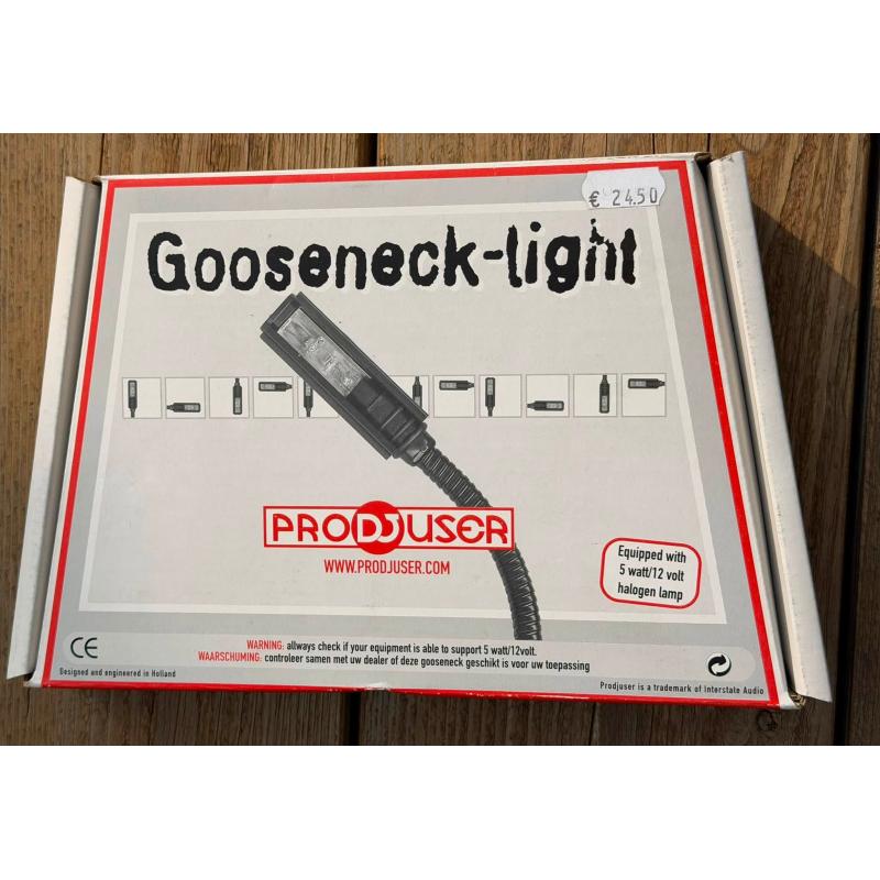 ProDJuser Gooseneck-light 30cm 12v 5w halogeen