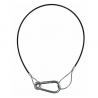 Showgear Safety kabel 2 mm, Light Duty WLL: 5 kg - 50 cm - zwart