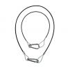 Showgear Safety kabel 2 mm, Light Duty WLL: 5 kg - 50 cm - zwart
