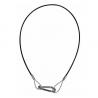 Showgear Safety kabel 4 mm, Heavy Duty Max. belasting: 10 kg - 75 cm - zwart