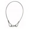 Showgear Safety kabel, met Safety Ring Max. belasting: 60 kg - 75 cm - zilver