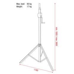 Basic 3800 Wind up stand