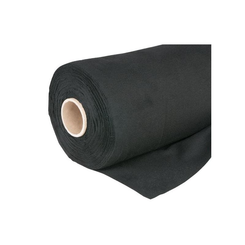 Deko Flanel 1,3m(W), roll 60 m, Black, 160 gr/m2
